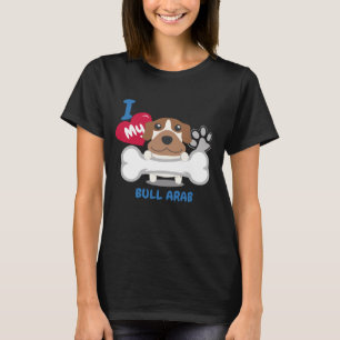 Camiseta Perros divertidos del perro de BULL de la idea