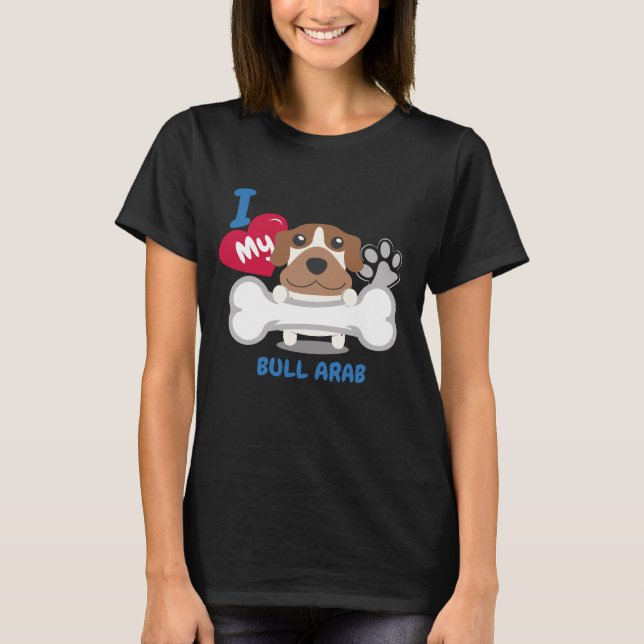 Camiseta Perros divertidos del perro de BULL de la idea (Anverso)
