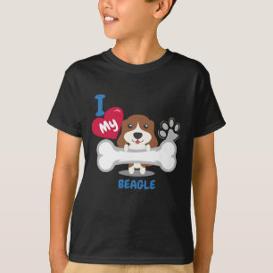 Camiseta Perros divertidos del perro del BEAGLE de la idea