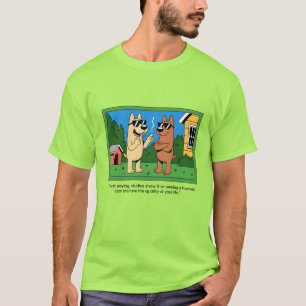 Camiseta Perros Divertidos Dueños de Cita de Dibujos Animad