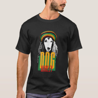 Camiseta Perros Dog Marley Love y Bob Great for Reggae