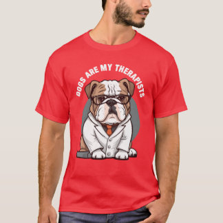 Camiseta Perros dogherapistas son amigos graciosos de Myher