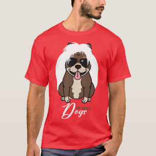 Camiseta Perros en pelucas