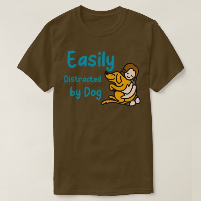 Camiseta Perros fácilmente distraídos5 (Diseño del anverso)