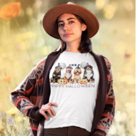 Camiseta Perros felices de Halloween