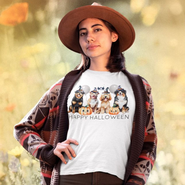 Camiseta Perros felices de Halloween (Subido por el creador)