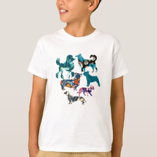 Camiseta Perros Florales