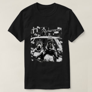 Camiseta Perros Gángsters Cool Hip Hop Retro