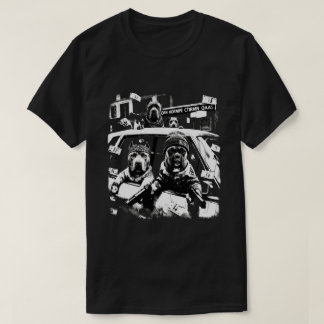 Camiseta Perros Gángsters Cool Hip Hop Retro