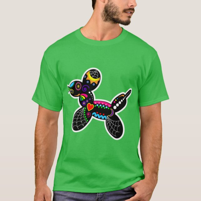 Camiseta Perros Globo de Cráneo de Azúcar (Anverso)