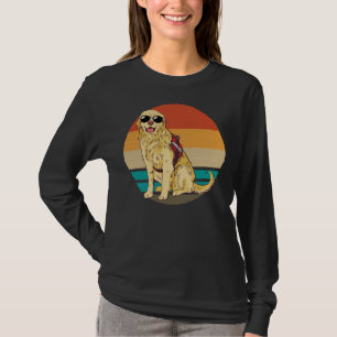 Camiseta Perros Golden Retriever Retro Dog Vintage