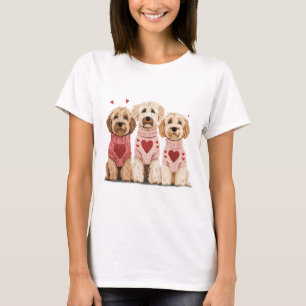 Camiseta Perros Goldendoodle del Día de San Valentín