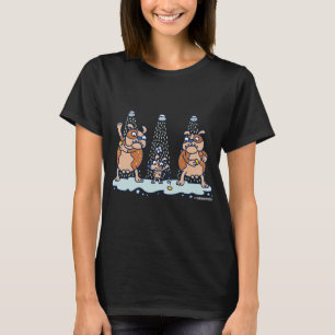 Camiseta Perros Graciosos En El Chiste De Ducha De La Prisi