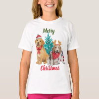 Perros guapos deseando Feliz Navidad