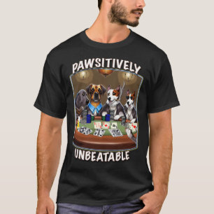 Camiseta Perros Invencibles De Póquer Beer Por Yoraytee