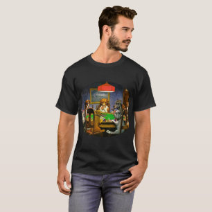 Camiseta Perros jugando al póquer