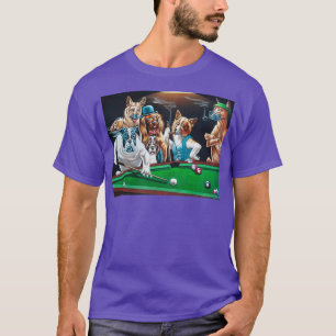 Camiseta Perros Jugando Billiards Classic TShirt