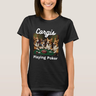 Camiseta Perros Jugando Corgis Perro Galés Corgi