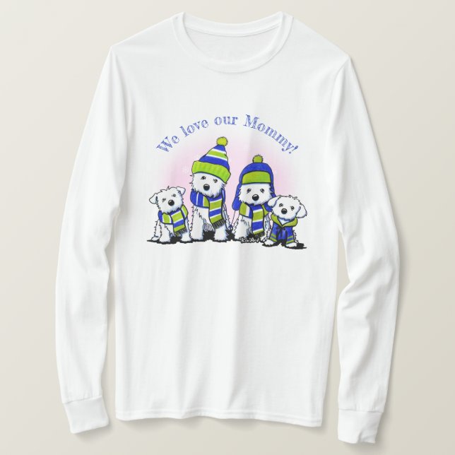 Camiseta Perros KiniArt Cosy Crew (Anverso del diseño)