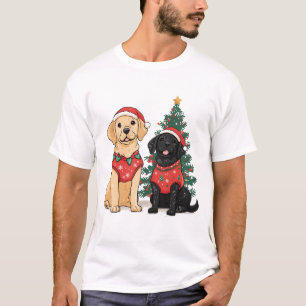 Camiseta Perros Labrador Retriever de Navidad