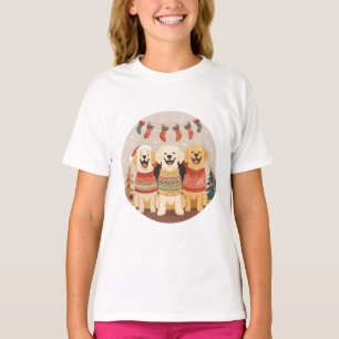 Camiseta Perros Labrador Retriever de Navidad