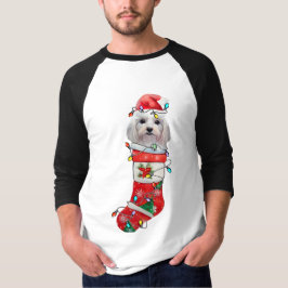 Camiseta Perros malteses adorables, Navidades malteses navi