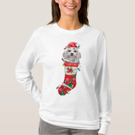 Camiseta Perros malteses adorables, Navidades malteses navi