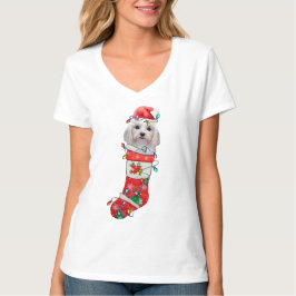 Camiseta Perros malteses adorables, Navidades malteses navi