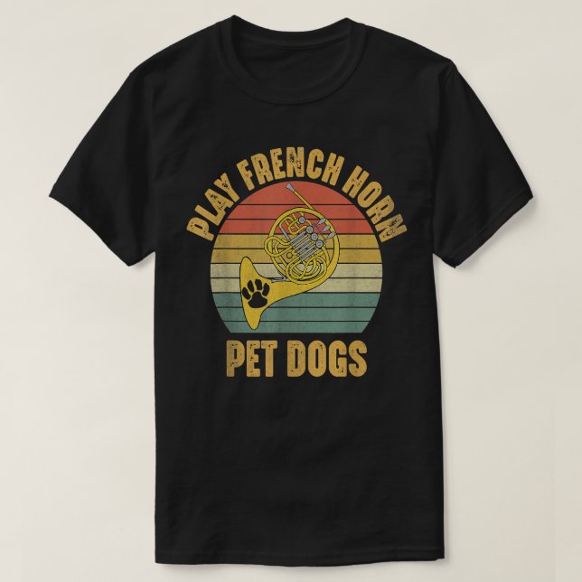 Camiseta Perros mascotas juegan al jugador francés de la bo (Diseño del anverso)