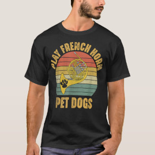 Camiseta Perros mascotas juegan al jugador francés de la bo