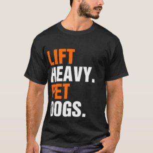Camiseta Perros Mascotas pesados de elevación