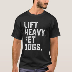 Camiseta Perros Mascotas pesados elevadores entrenamiento F