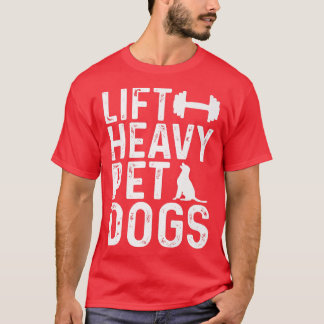 Camiseta Perros Mascotas pesados elevadores Entrenamiento F