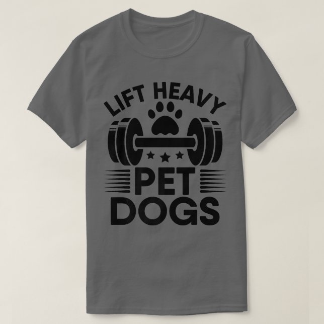 Camiseta Perros Mascotas pesados elevadores entrenamiento G (Diseño del anverso)