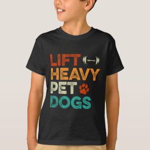Camiseta Perros Mascotas pesados elevadores gimnasio Pet Lo