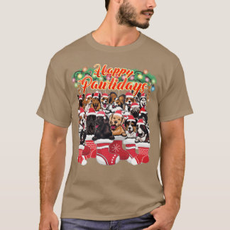 Camiseta Perros Navidades Decoración Perros Cuidados y Cuid