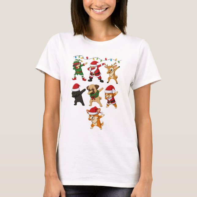 Camiseta Perros Navideños Adorables (Anverso)