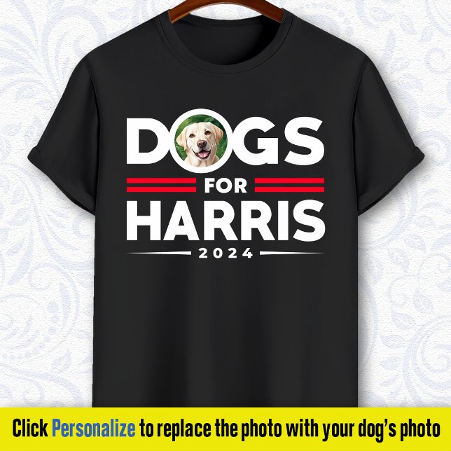 Camiseta Perros para Harris 2024 Foto personalizada de perr (Subido por el creador)