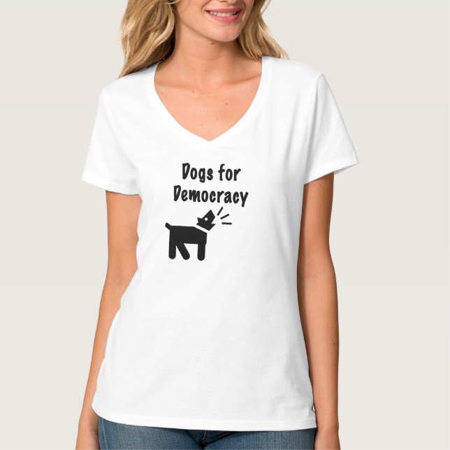 Camiseta Perros para la democracia (Anverso)