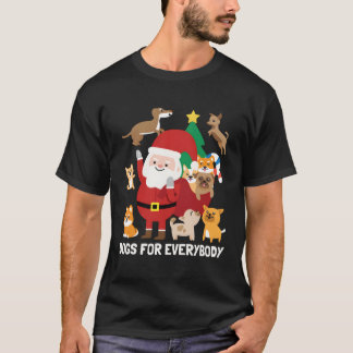 Camiseta Perros Para Todos Divertidos Navidades De Invierno