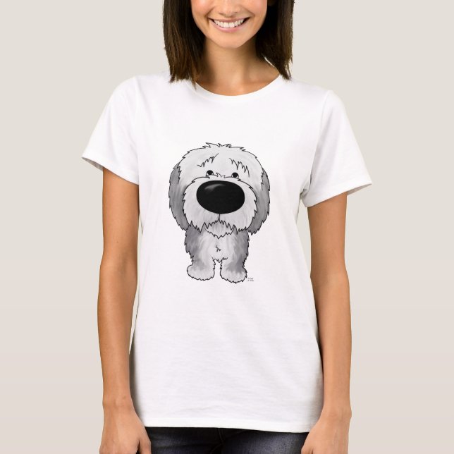 Camiseta Perros pastor ingleses viejos - nariz grande y (Anverso)