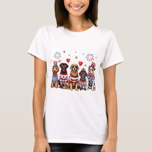 Camiseta Perros patrióticos