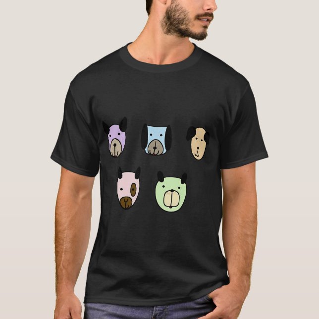Camiseta Perros Patrón-Verde (Anverso)