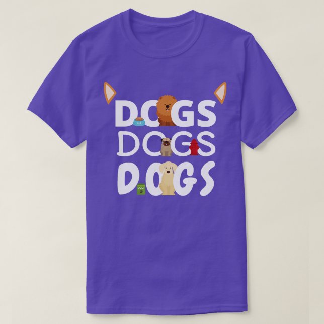 Camiseta Perros Perros Perros Mascota Salto de Cachorro (1) (Diseño del anverso)