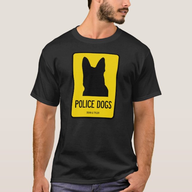 Camiseta "perros policía" 2-Sided (Anverso)