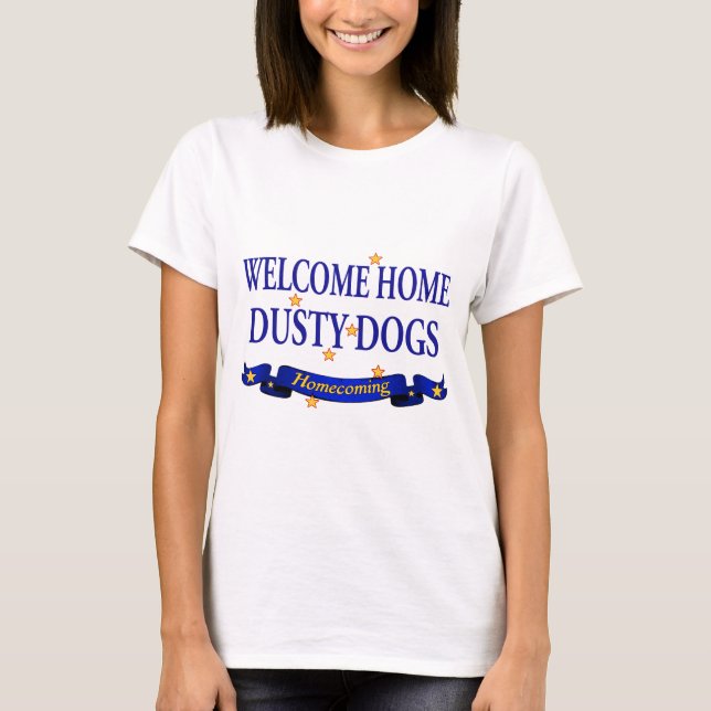 Camiseta Perros polvorientos caseros agradables (Anverso)