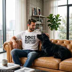 Camiseta Perros Porque La Gente Apesta