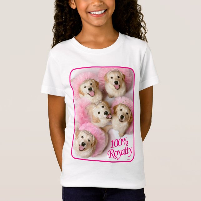 Camiseta Perros princesos en Tiaras (Anverso)