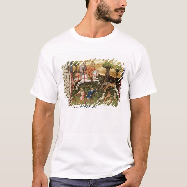 Camiseta Perros que atacan un leopardo, de un libro (Anverso)