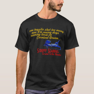 Camiseta Perros que corren flojamente en sueño del carnaval